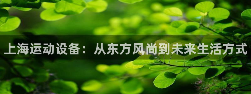 意昂4新能源：上海运动设备：从东方风尚到未来生活方式