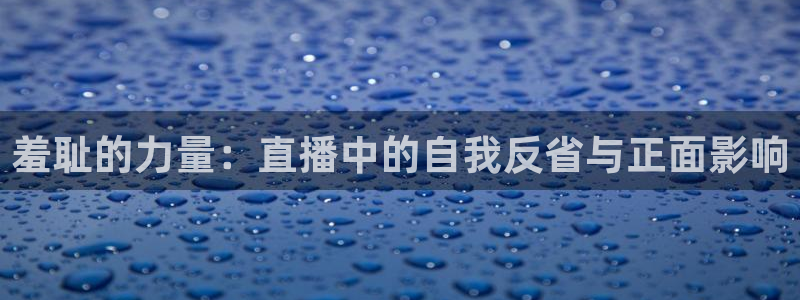 绿茵篮球直播在线观看：羞耻的力量：直播中的自我反省与正面影响